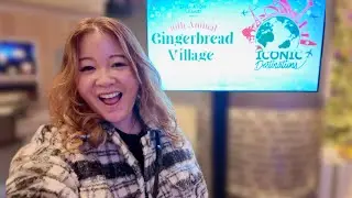 Visiting the ICONIC Gingerbread Village! - Vlogmas Day 12