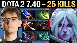 Drow Ranger Pro Carry with Disperser and 25 Kills - Gameplay Dota 2