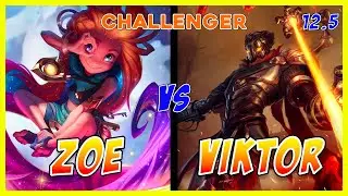 Zoe MID vs Victor | Challenger | Patch 12.5 | League of Legends Pro Player Gameplay