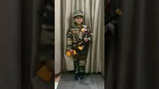 Kids fancy dress- Soldier as community helper