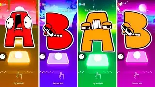 Red-Alphabet-Lore-A🆚B🆚Alphabet-Lore-Orange-A🆚B-Tiles Hop EMD Rush!