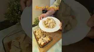 Classic Bread Pudding with Vanilla Cream Sauce