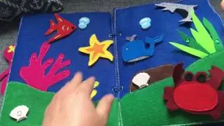 Quiet activity book for bigger kids - Ocean