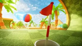 Играем Roblox Super Golf!!!