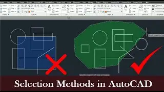 Mastering Object Selection Methods in AutoCAD: Essential Techniques lI AutoCAD Tutorial -12