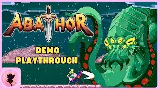 ABATHOR Demo - Indie Game Playthrough - 2D Arcade Pixel Game