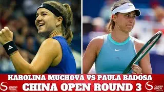 Каролина Мухова против Паулы Бадоса - China Open, раунд 3