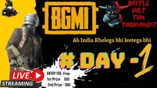 **Battle Volt TDM Tournament Season 1 - Day 1 | Play Time Nation | 16 Slots | Free Entry|10:20-12:30