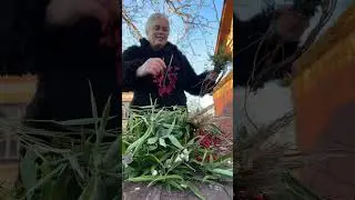 Різвянмй віночок із ягодами, барвінком, вербою, омелою… 