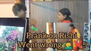 Prank on Rishi, went wrong🤦‍♂️❌ 😰 #newvlog #prank || F@b fun with jyothi || 