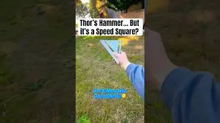 What If Thor&rsquo;s Hammer Was A Speed Square Tool? #shorts #whatif #marvel #thor #satisfying #skills