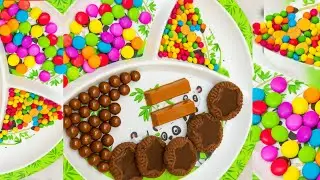 Satisfying colourful candy platter ASMR video compilations,  Lot's of Candies ASMR 