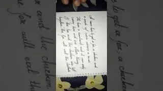 Calligraphy English written