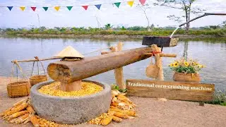 Water-powered corn mill - relaxing sound (p4)
