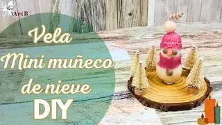 Vela Mini Mu&ntilde;eco de Nieve DIY ⛄ | Manualidades Navide&ntilde;as F&aacute;cil Paso a Paso con ToAutotool
