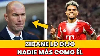 Zidane rompe el silencio y deja una frase que sacude al fútbol sobre Luis Díaz