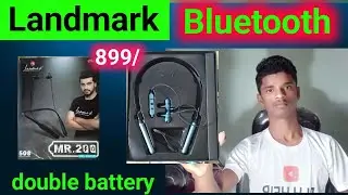Landmark Bluetooth Neckband ka unbooxing Bluetooth Neckband Video Pawar full Neckband Blh help