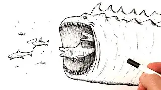 How to draw a Sea Monster