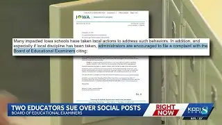 Lawsuit claims Iowa board targeted teachers for comments after Kirk’s death