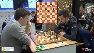 Magnus Carlsen takes 1 minute 17 seconds for one move against Duda in 3 minute blitz