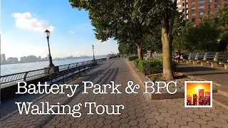 4K NYC Walking Tour🚶🏻&zwj;♂️Battery Park & Battery Park City 😍