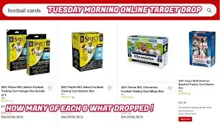 TUESDAY ONLINE TARGET RETAIL SPORTS CARD DROP! WHAT DROPPED AND HOW MUCH OF EACH!