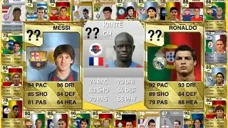 100 Footballers And Their First Ever FIFA Cards | Then And Now