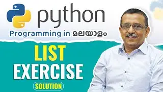 List Exercise Solution 🖥️  | Python Malayalam Tutorial for Beginners 🧠