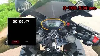 CBR500R 2016 ทดสอบอัตราเร่งหลัง Remap ECU test 0-150 Km/h #cbr500r #cb500f #cb500x