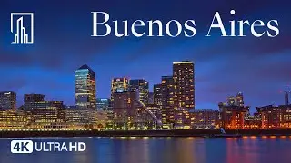Buenos Aires, Argentina 🇦🇷 in 4K UHD at night by Drone