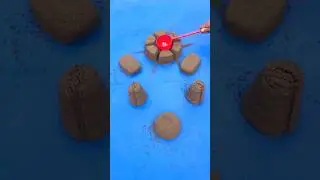 🥕Beautiful sand cake smash 😱 ASMR Satisfying Video🍅 #ytshorts #shortvideo #viral