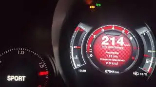 top Speed Abarth 595 competizione
