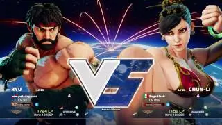 STREET FIGHTER V - Segaslash (Chun-Li) VS PatadeGanzo (Ryu)