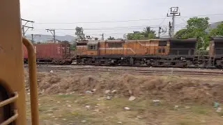 Relaxing ICF tracksounds and typical SWR honking !! 17614 Nanded Panvel express....