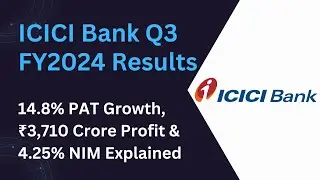 ICICI Bank Q3 FY2024 Results: 14.8% PAT Growth, ₹3,710 Crore Profit & 4.25% NIM Explained