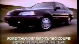1987 Ford taurus Thunderbird commecial