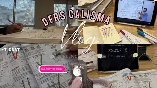 ders çalışma vlogu | kütüphane | trigosal 🍓