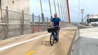 NYC's New Kosciuszko Bridge 20 foot wide Bike & Ped path opens!