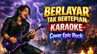 BERLAYAR TAK BERTEPIAN &ndash; ELLA | Karaoke Nada Pria | Cover Rock Metal Powerful 2026