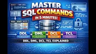 Master SQL Commands in 5 Minutes | DDL, DML, DCL, TCL Explained