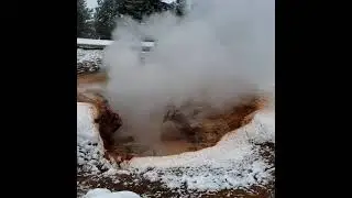 Yellowstone Mudpot in the Winter