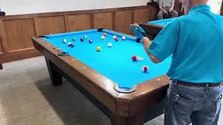 Bill power break #billards #delwebb