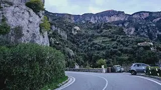 Driving in Amalfi, Italy | Real-Time Scenic Coastal Drive  | Fiat 500 POV Through the Heart of Italy