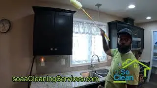 Kitchen Training &ndash; Cobweb & Light Fixture Cleaning (High-to-Low Dusting)