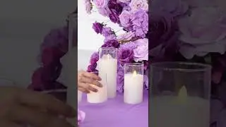 Fall in love all over again under this purple heart-shaped arch #weddingdecorations #weddingplanner
