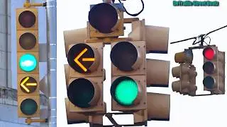 Dog House & 5 Section Left Turn Arrow Traffic Lights | Temple St & Cass Ave