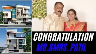 house front elevation design completed project by myhousemap.in