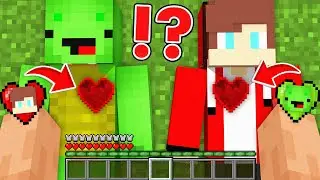 JJ and Mikey Swapped HEARTS in Minecraft Maizen Gameplay Animation