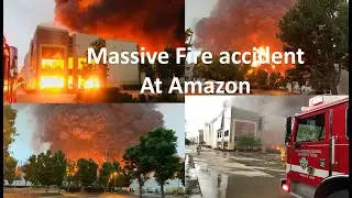 Massive fire at Amazon Warehouse in Redlands, California