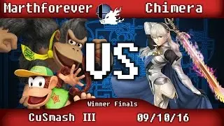 CuSmash III - M4E (Diddy Kong, Donkey Kong) VS Chimera (Corrin) - Winners Finals